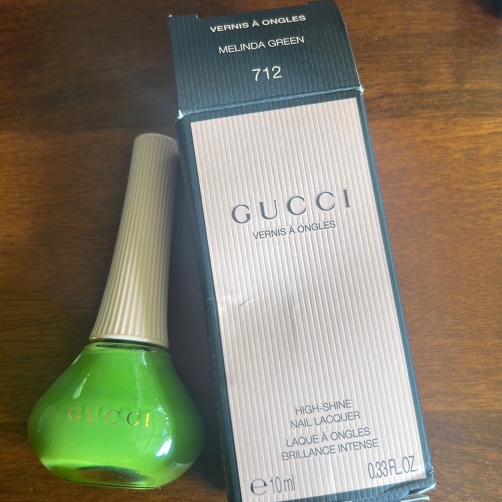 Gucci NIB nail polish Melinda Green
